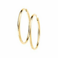 14K Yellow 24mm Hinged Earring